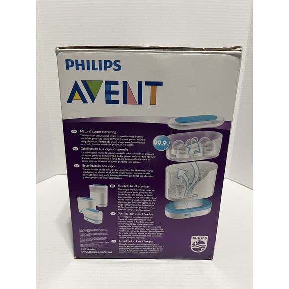Philips Avent SCF284/05 3-in-1 Electric Steam Sterilizer - NEW IN BOX - Picture 4 of 7